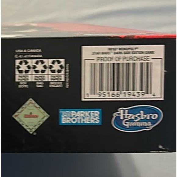 Monopoly Disney Star Wars Dark Side Edition Board Game for Kids and Family - Picture 7 of 7